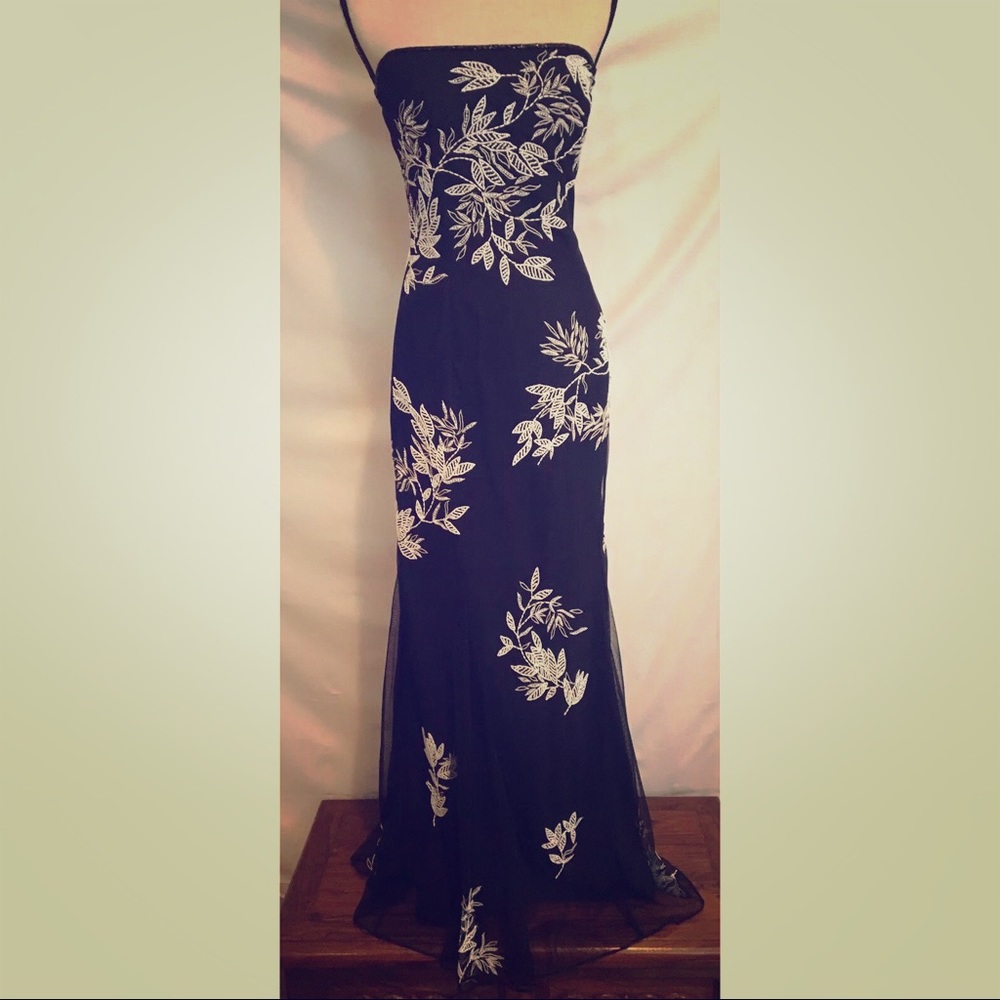 Cache Beaded Formal Gown